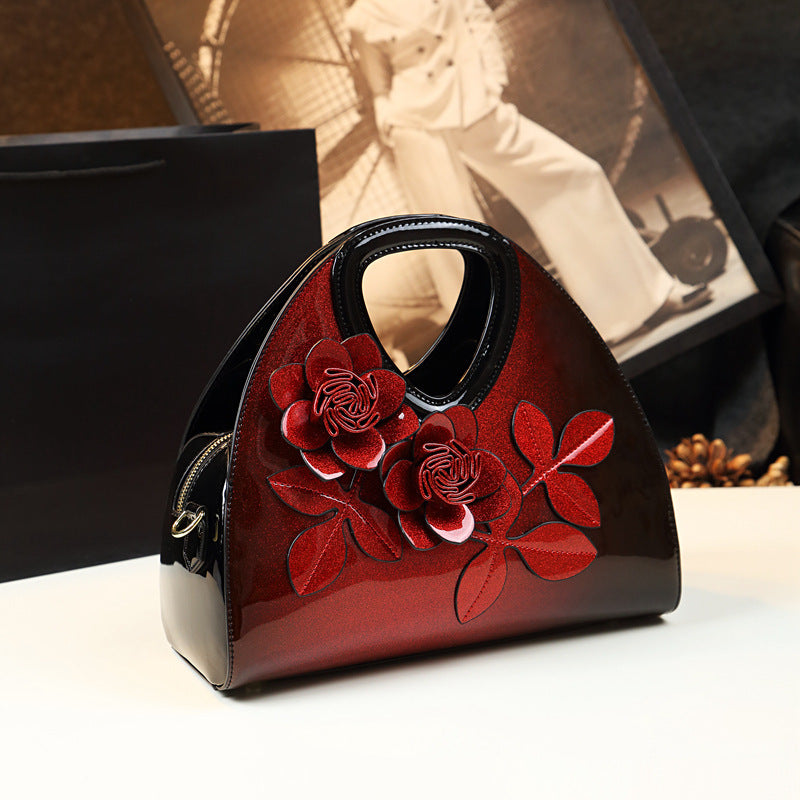 Woman Handbag  luxury patent leather tote evening messenger