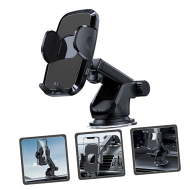 Multifunctional Car Phone Holder Gravity Suction Mount for iOS & Android - 0