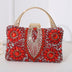 Women's clutch square bag sequined handmade diamond luxury