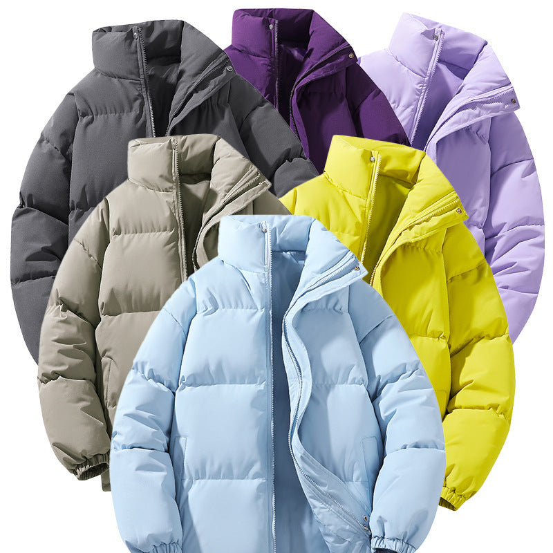 Women's Jacket cotton padded stand-up collar puffer warm elegant