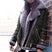 Women's jacket in leather fur warm lambswool thick elegant
