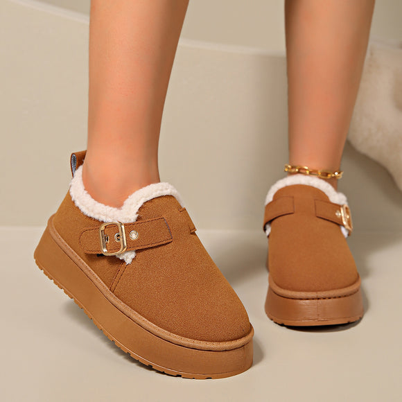 Women's Shoes Orthopedic elegant round toe cotton padded