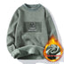 Men’s Knitted Sweater Pullover  Plus Fleece Thick Warm Winter