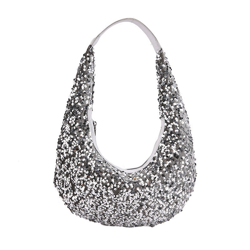 Women's handbag sequined elegant crossbody for evening