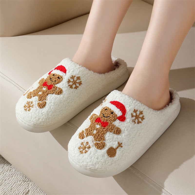 Women's slippers Christmas elegant snowflakes  non-slip