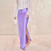 Women's maxi skirt  satin  elegant high waisted side slit