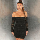 Sexy off Shoulder Ruched Mini Dress, dress Stylish, backless