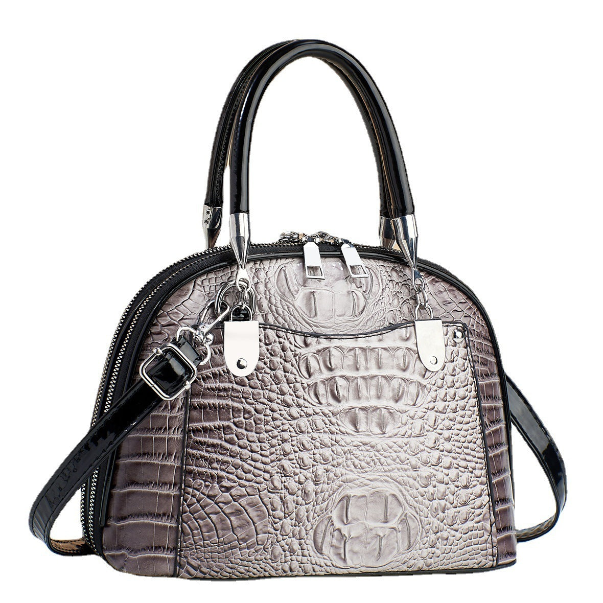 Women's handbag leather crocodile pattern retro luxury shoulder strap