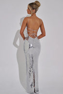 Women's Sexy Dress Sequins Elegant Backless Sleeveless Party Evening-4