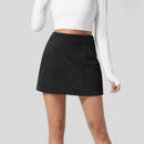 Women's Mini Skirt corduroy trapeze  elegant casual