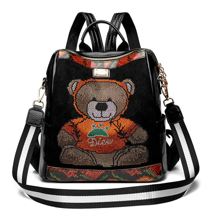 Women's backpack elegant animal print everyday travel use