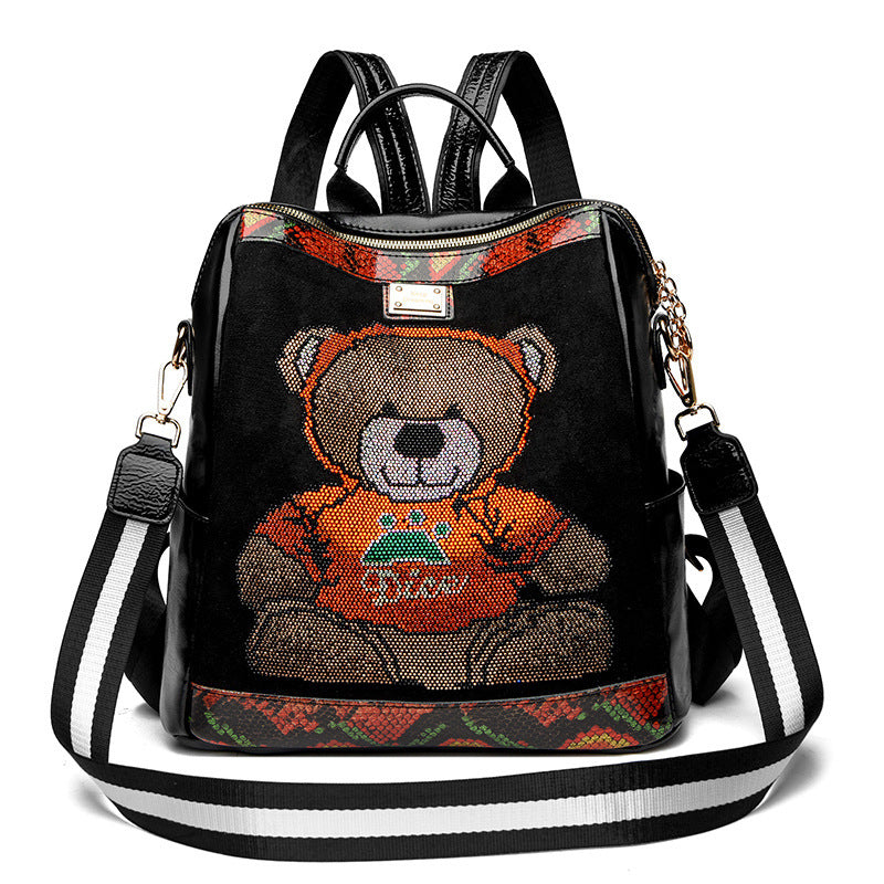 Women's backpack elegant animal print everyday travel use