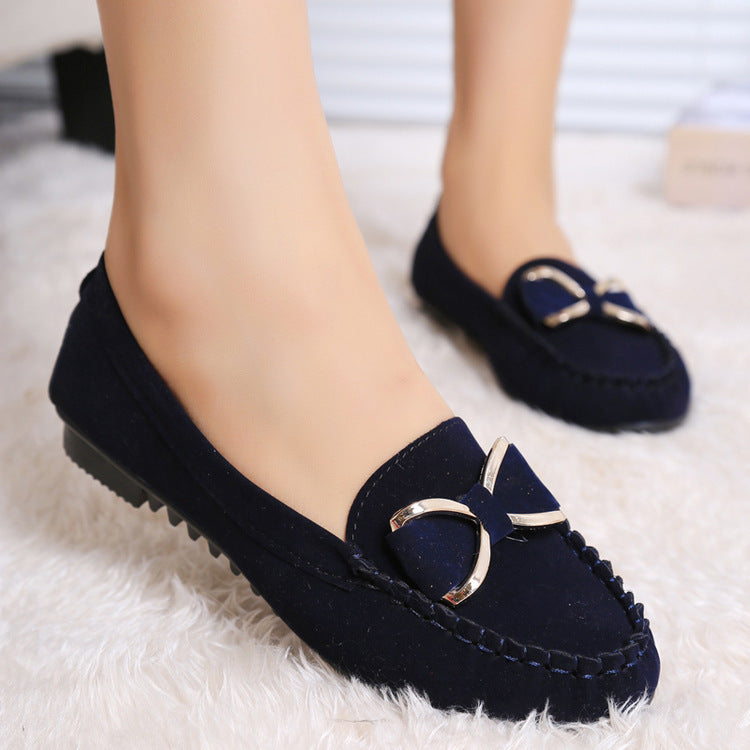 Women's Shoes flat solid elegant, comfortable classic bowknot