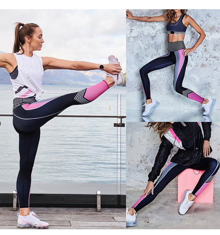 Women's Leggings Sexy Fitness, Pencil Pants, Colorblock Digital Print