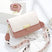 Women's square bag elegant crossbody floral design buckle