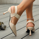 Women's shoes pointed toe with  thin high heels elegant