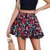 Women's skirt shorts ruffled elegant bohemian style floral print