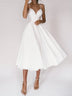 Elegant Sweetheart Neck Cocktail Dress Women Sexy Spaghetti Straps