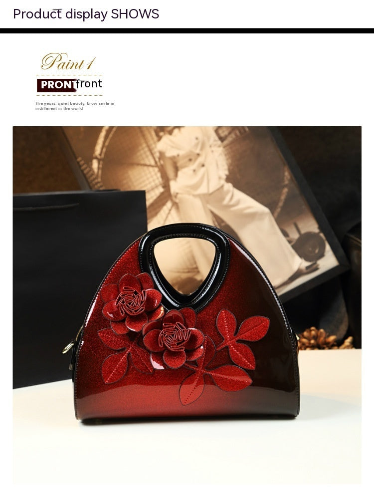 Woman Handbag  luxury patent leather tote evening messenger