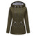 Women's jacket hooded waterproof elegant windbreaker zipper