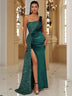 Women's Dress evening sequined high slit sexy elegant Off Shoulder