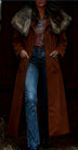 Women's Coat Elegant Long Warm American Winter Style Luxury Look