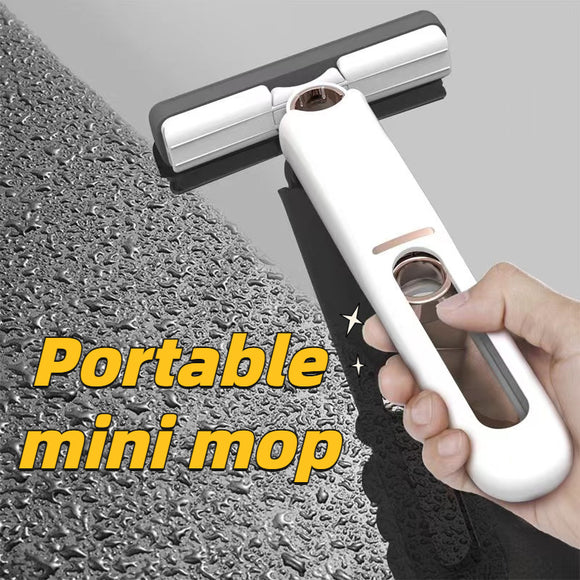 New Portable Self Squeeze Mini Mop Strong Absorbent Lazy Hand Wash Free Cleaner