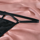 Women's lingerie set three pieces elegant with hollow straps-8