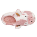 Women's slippers cow plush elegant warm non-slip