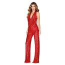Women’s Jumpsuit Elegant Shiny Sleeveless Sequined Sparkly Formal-14