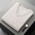 Men’s Sweater Vest Elegant Ribbed Knit Sleeveless V Neck Business Style