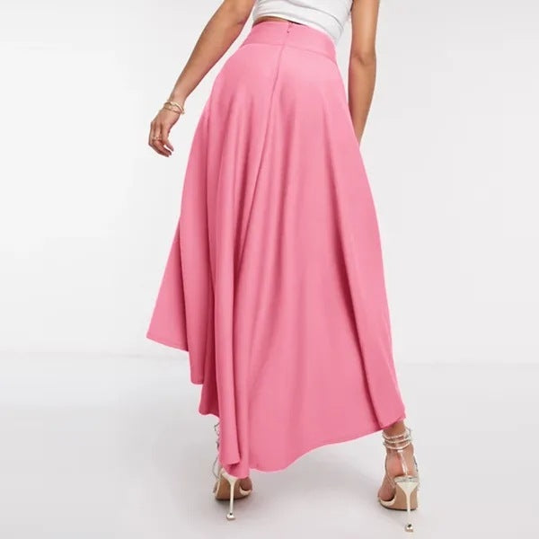 Women's skirt elegant asymmetrical high waist