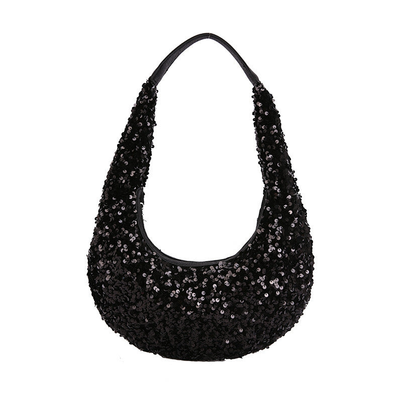 Women's handbag sequined elegant crossbody for evening