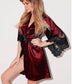 Women's lingerie nightgown in satin elegant lace