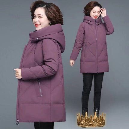 Women's coat  cotton hooded  zipper hot elegant