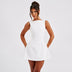 Sexy Slim Backless Mini Dress Elegant Sleeveless Summer for Women