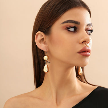 Women's earrings and necklace drop beads removable water