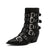 Women’s Mid Boots Elegant Pointed Knight Punk Belt Buckle Plus Size