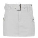 Women's mini skirt cargo elegant denim