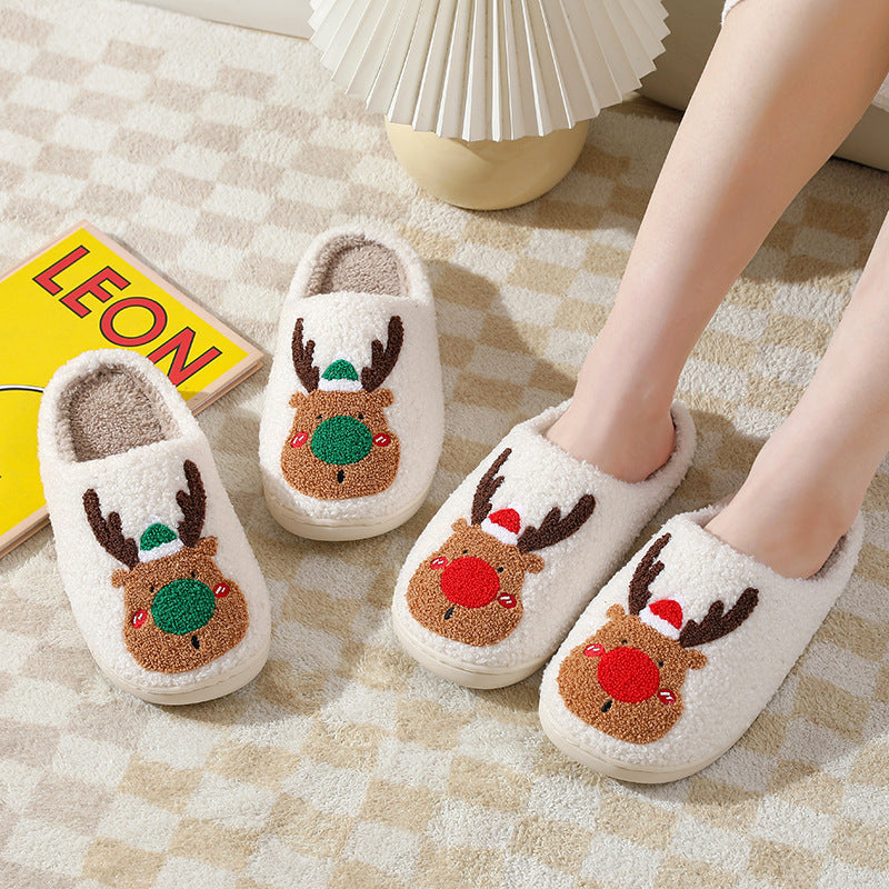 Women's Christmas slippers elegant soft and comfortable winter