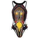 Women's swimwear one-piece elegant ethnic print