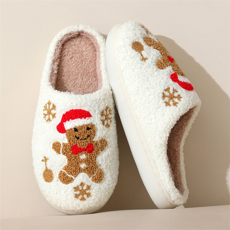 Women's slippers Christmas elegant snowflakes  non-slip