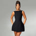 Sexy Slim Backless Mini Dress Elegant Sleeveless Summer for Women