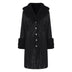Women's coat leather fur collar elegant zipper polyurethane jacket