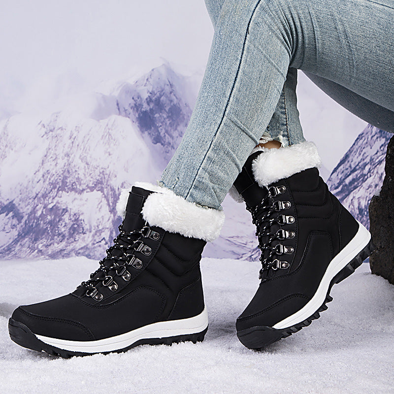 Women's Boots snow thick and warm elegant wear-resistant outdoors