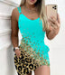 Women's mini dress matching pockets, casual, straight and printed