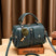 Women's leather pillow handbag elegant satchel tote bag