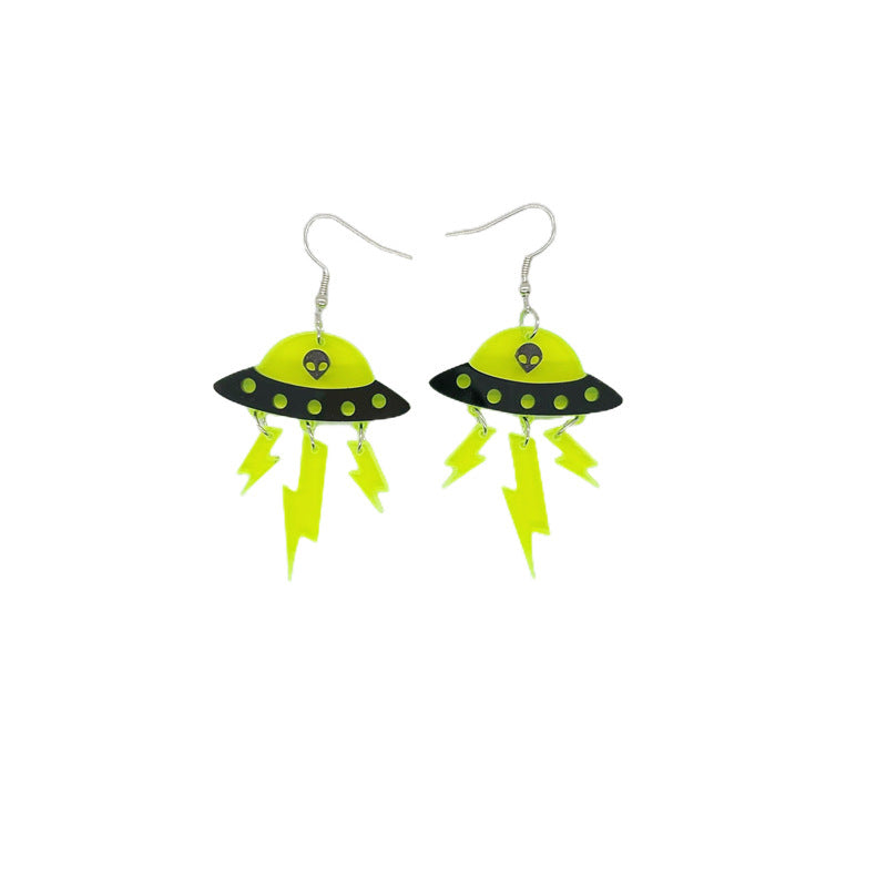 Women's Earrings personalized alien acrylic elegant