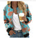 Women's jacket baseball elegant printed long sleeve zipper light