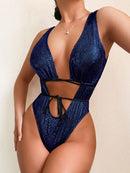 Women's Swimwear One Piece elegant with Straps and Lace-Ups